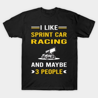 3 People Sprint Car Cars Racing T-Shirt